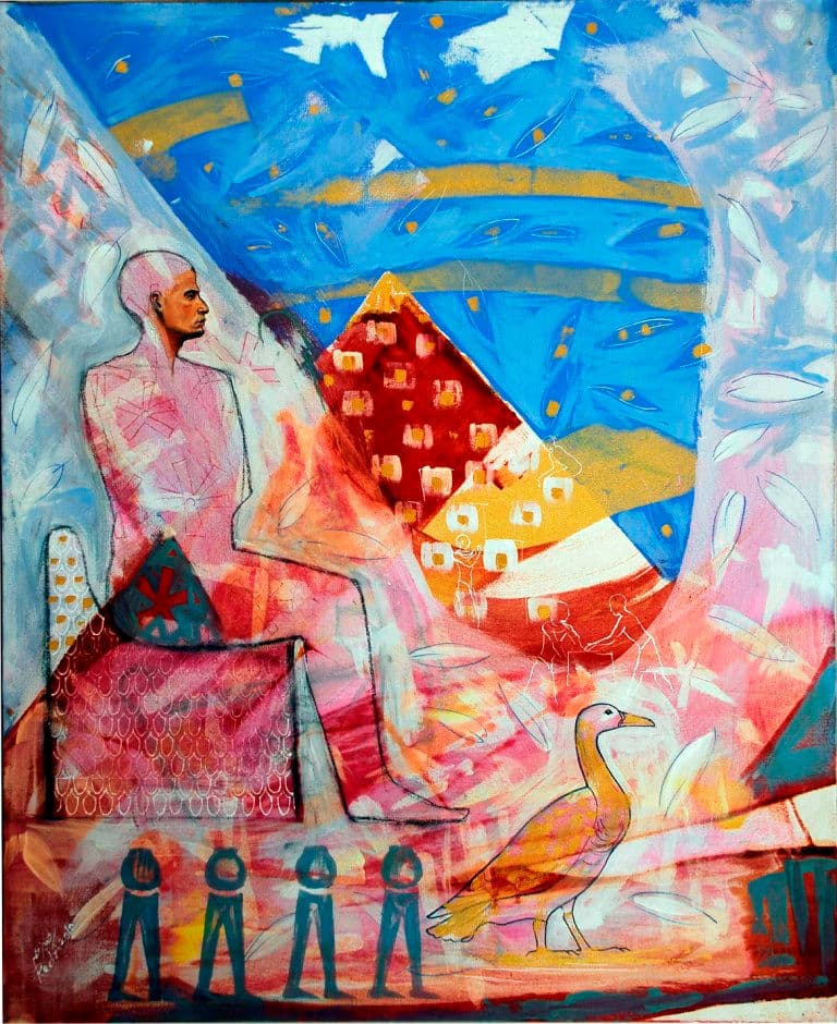 10 Egyptian Papyrus, 2010 — work 7 by Reda Abdelrahman