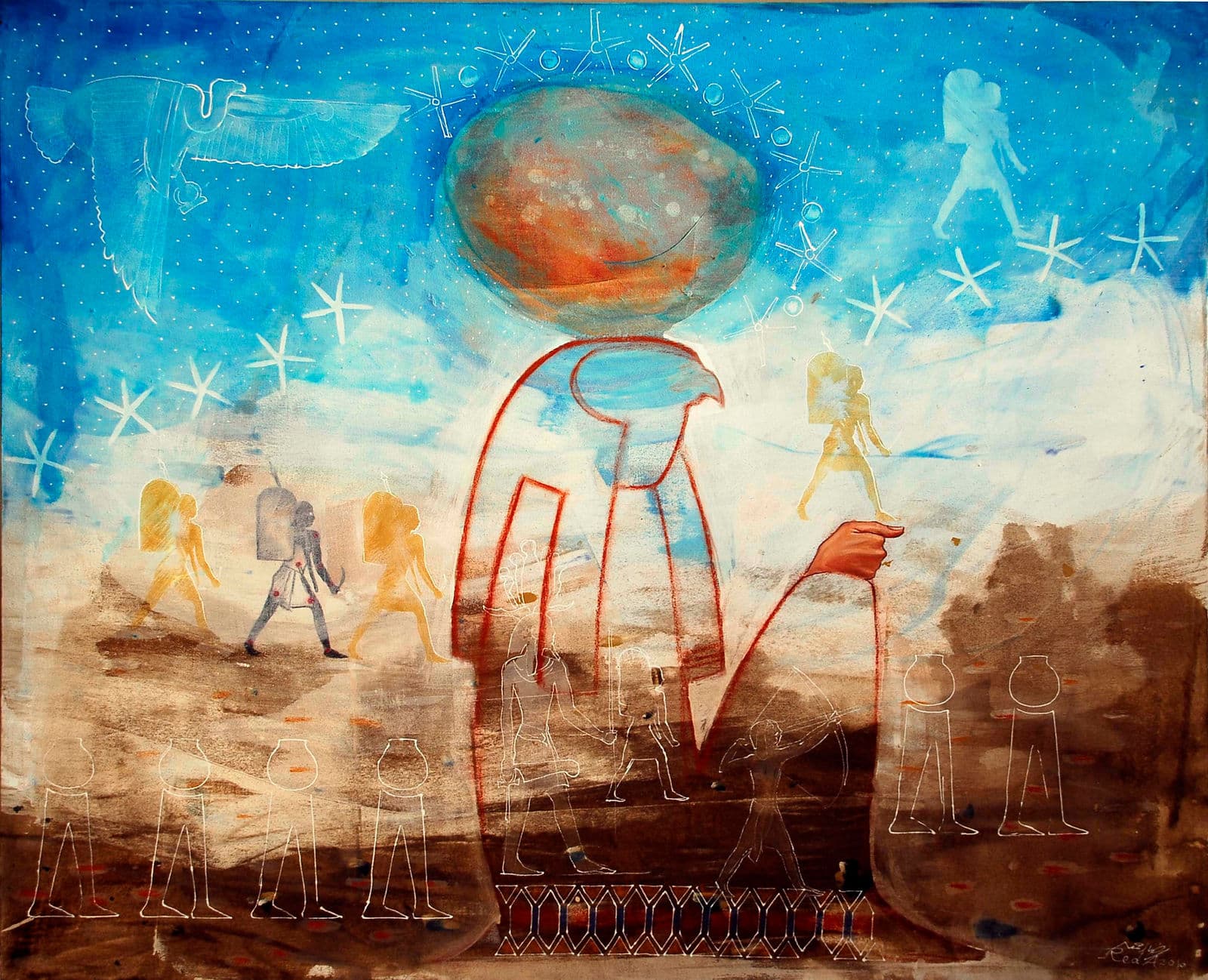 10 Egyptian Papyrus, 2010 — work 2 by Reda Abdelrahman