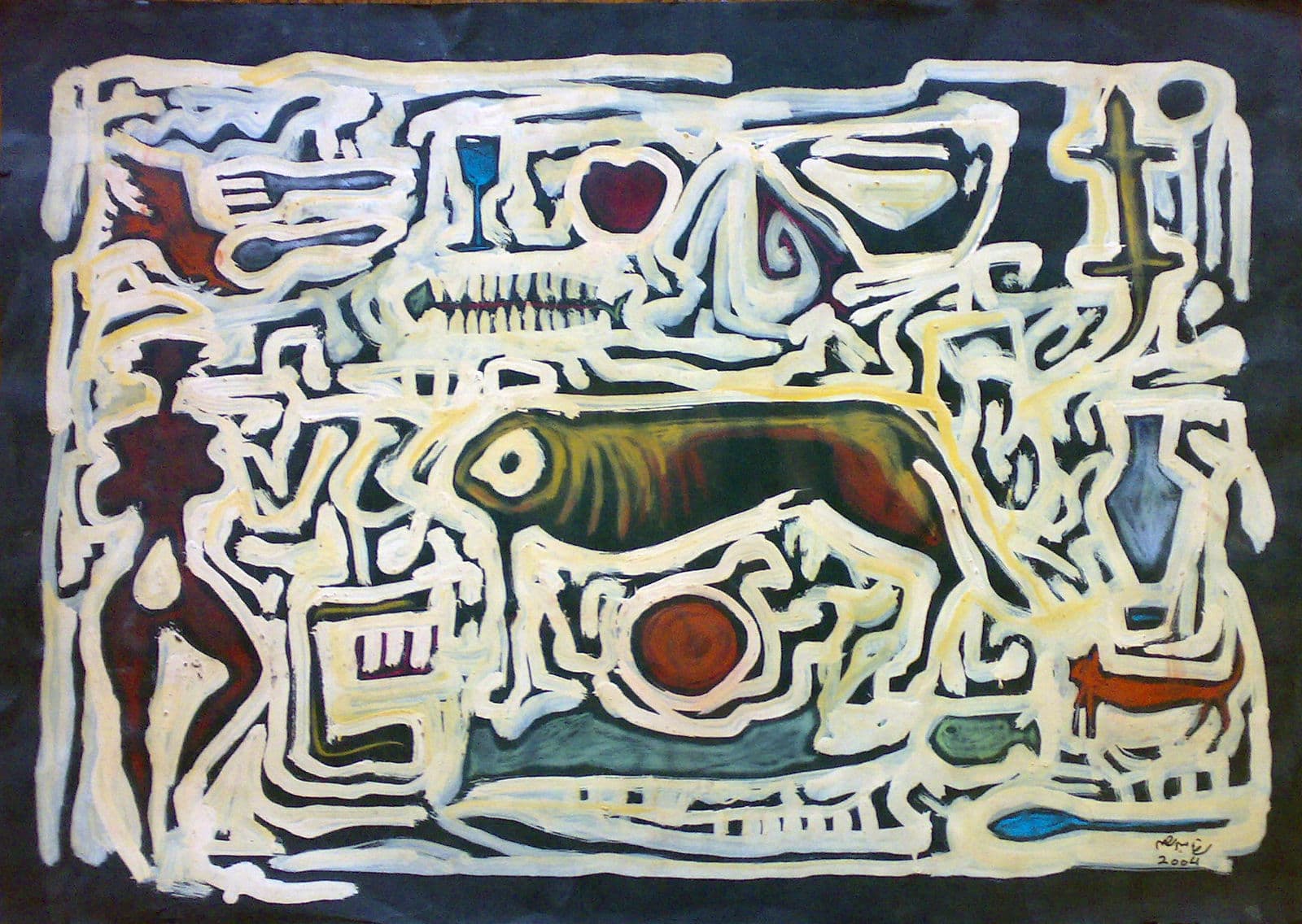 Works 2004, 2004 — work 8 by Reda Abdelrahman