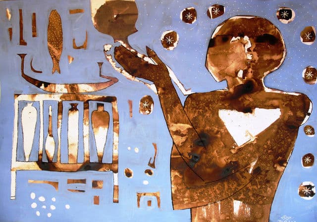 The Ancient Egyptians, 2014 — work 10 by Reda Abdelrahman