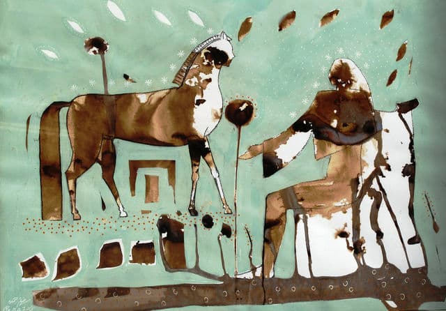 The Ancient Egyptians, 2014 — work 18 by Reda Abdelrahman